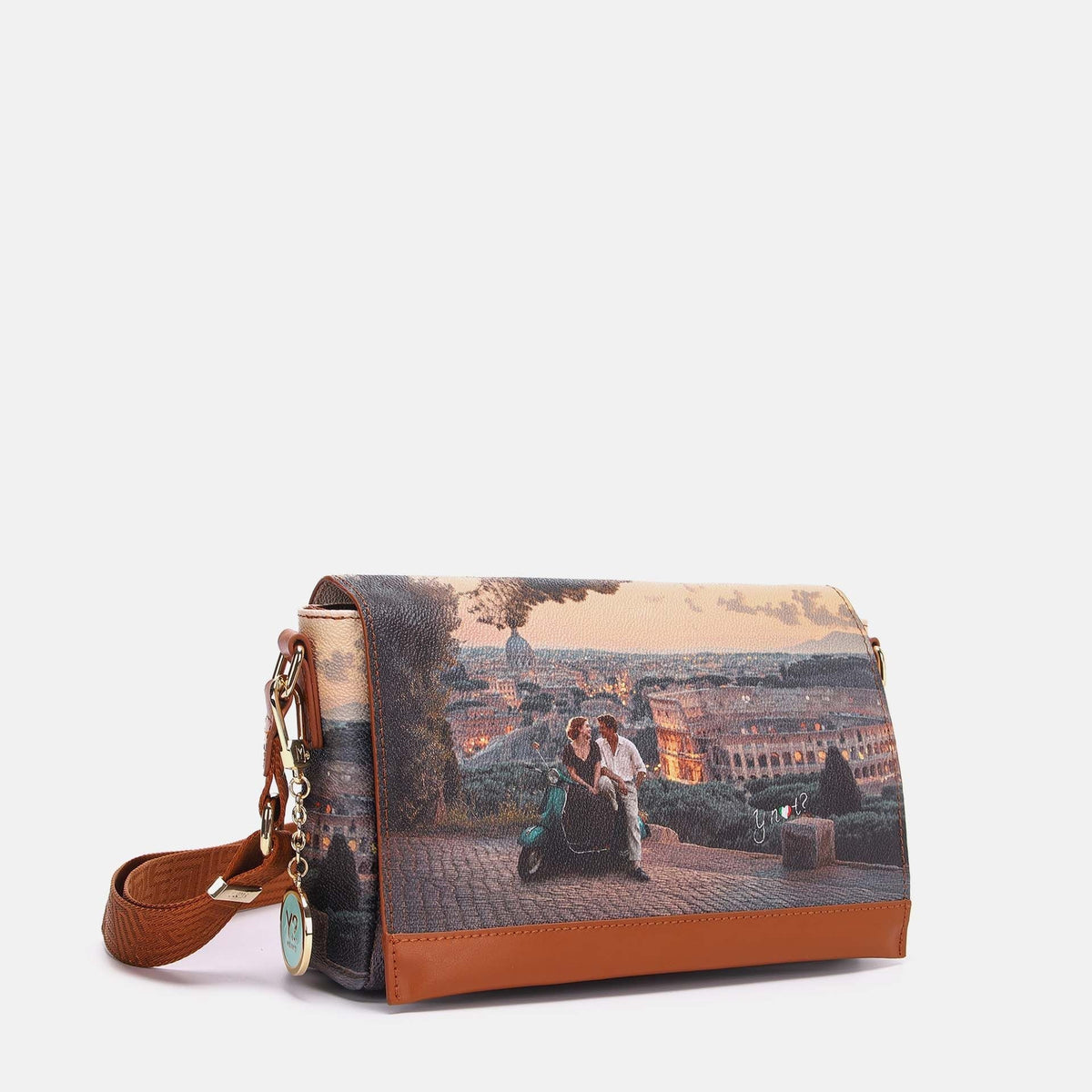 Y-not flap bag borsa da unisex taupe