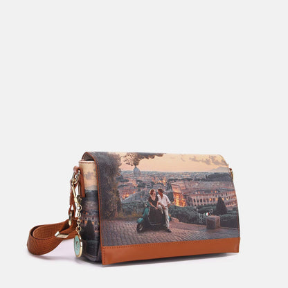 Y-not flap bag borsa da unisex taupe