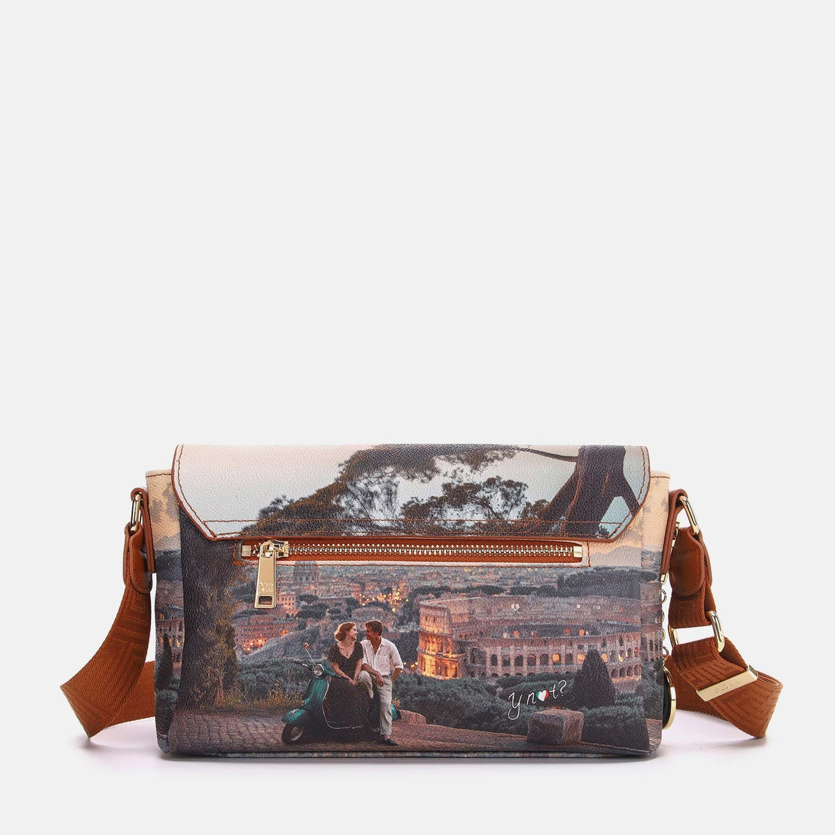 Y-not flap bag borsa da unisex taupe