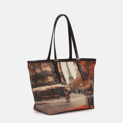 Y-not shopping borsa da unisex marrone