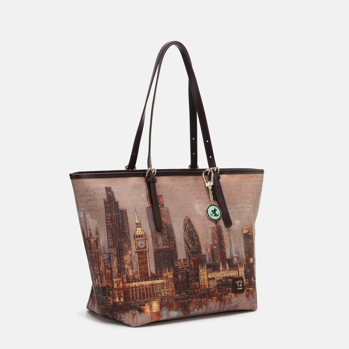 Y-not shopping borsa da unisex marrone