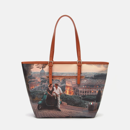 Y-not shopping borsa da unisex taupe