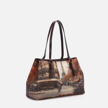 Y-not tote bag big borsa da unisex marrone