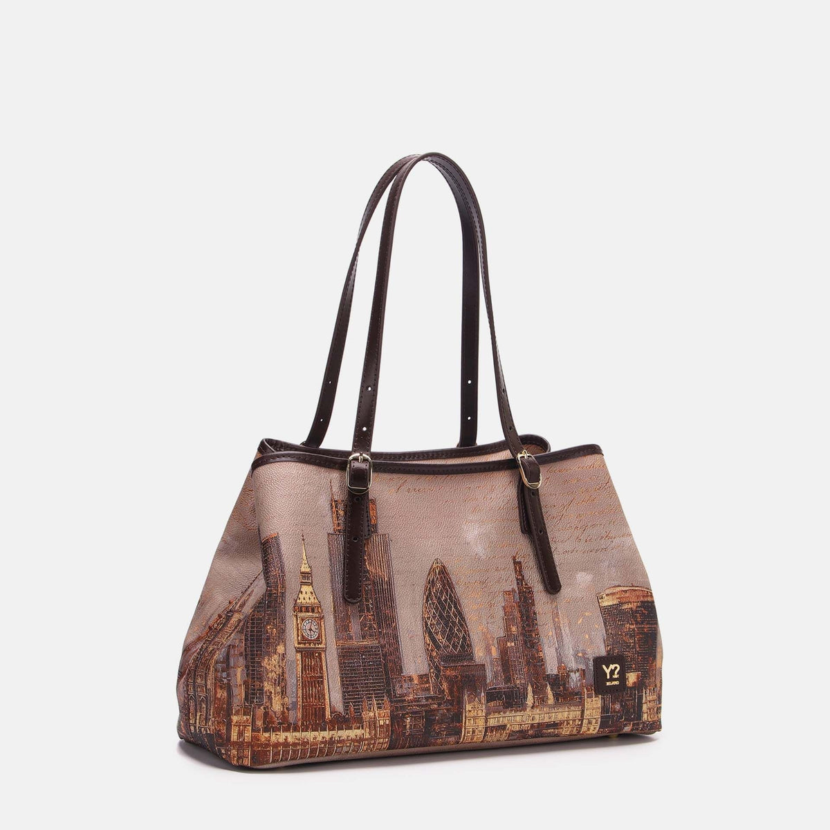 Y-not tote bag big borsa da unisex marrone