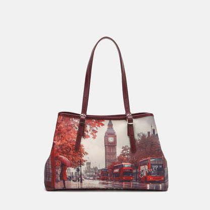 Y-not tote bag big borsa da unisex bordeaux