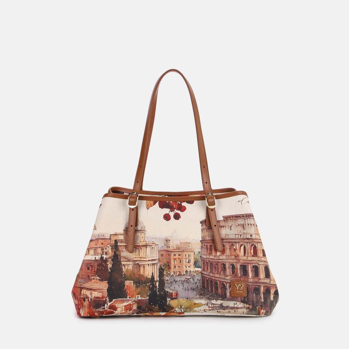 Y-not tote bag big borsa da unisex taupe