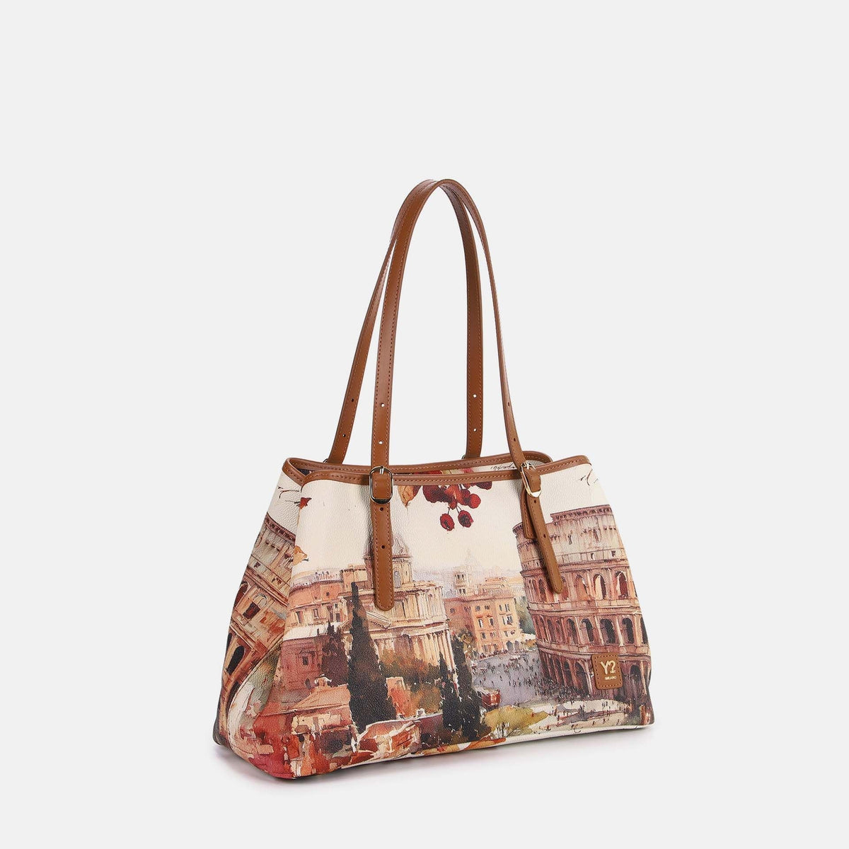 Y-not tote bag big borsa da unisex taupe