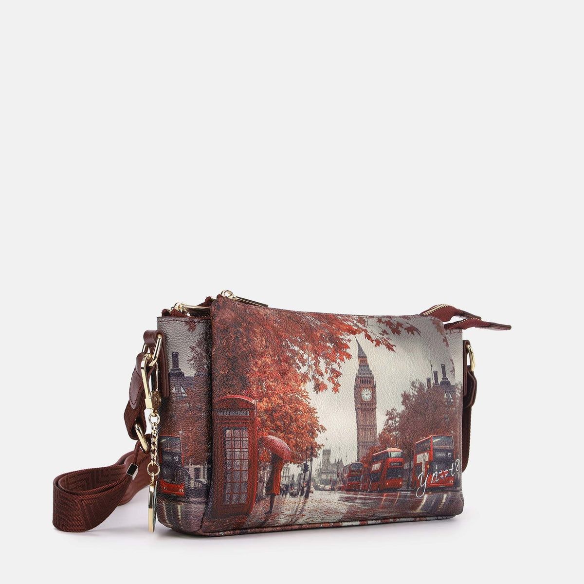 Y-not shoulder bag 3 borsa da unisex bordeaux