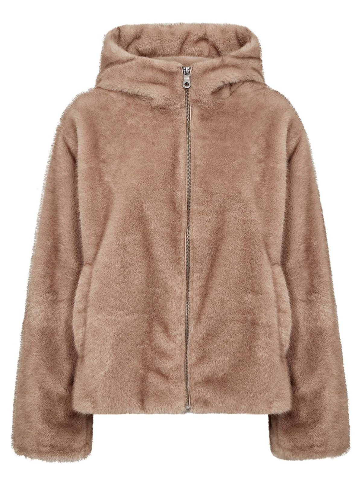 Soyaconcept haye pelliccia da donna beige