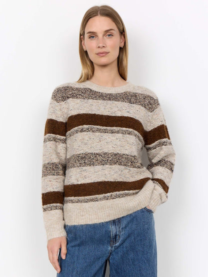Soyaconcept halina maglia da donna beige