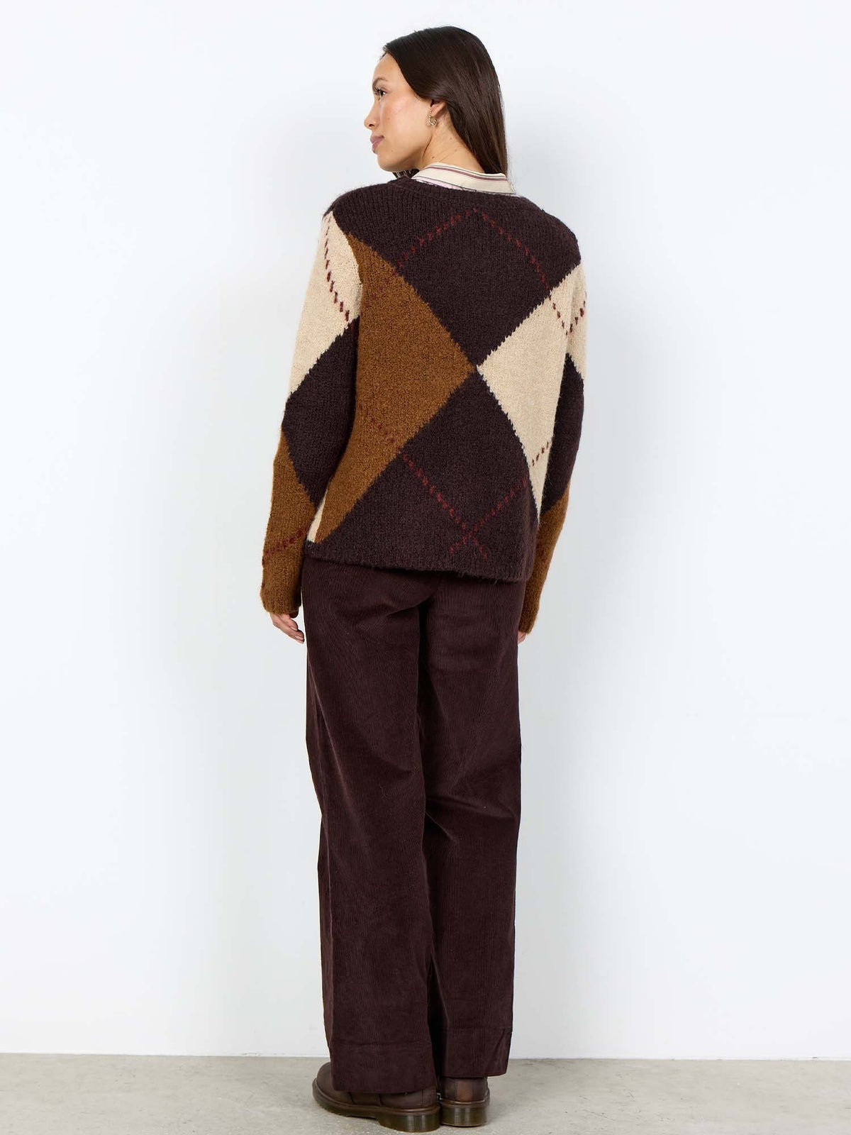 Soyaconcept hacer maglia da donna cioccolato