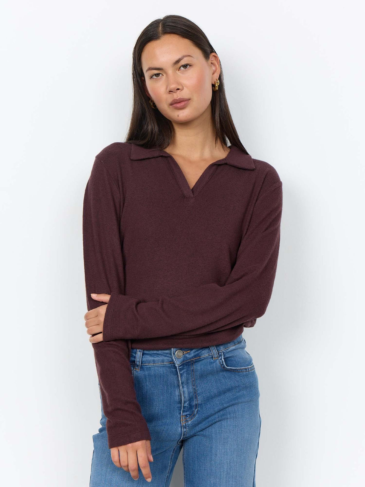 Soyaconcept biara maglia da donna cioccolato