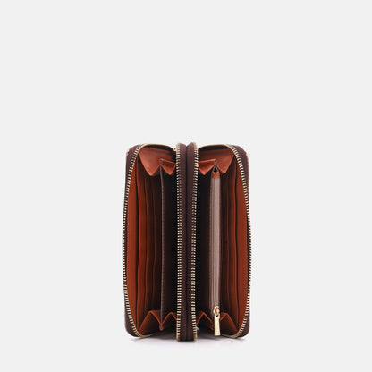 Y-not wallet portafogli da donna marrone