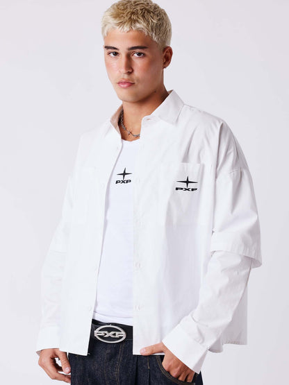 Projectxparis taylor camicia da uomo bianco