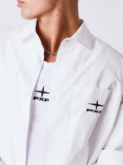 Projectxparis taylor camicia da uomo bianco