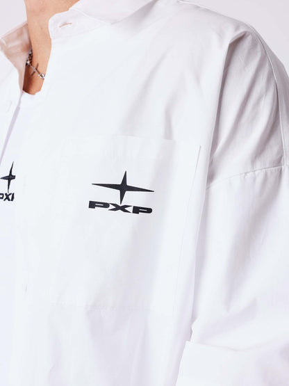 Projectxparis taylor camicia da uomo bianco