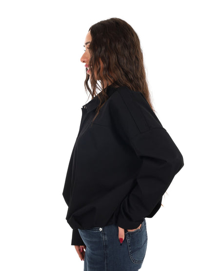 Miss love giacca zip da donna nero