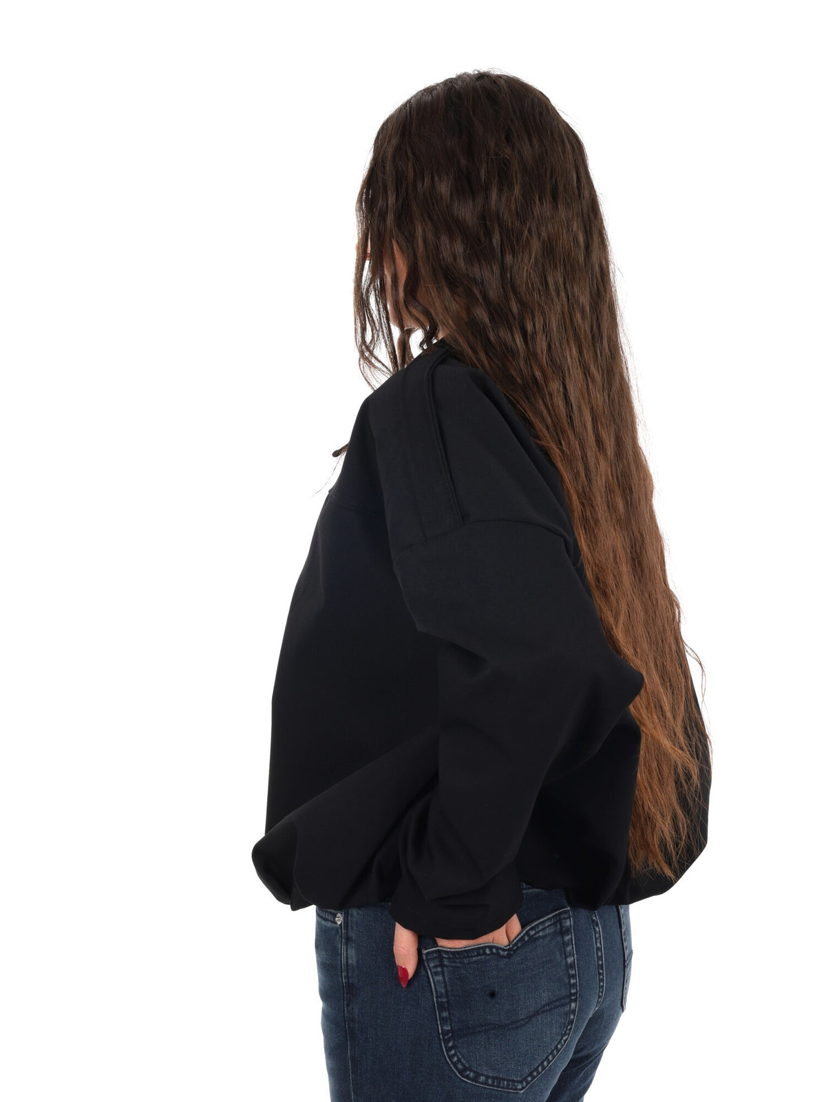 Miss love giacca zip da donna nero