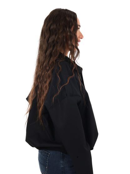 Miss love giacca zip da donna nero