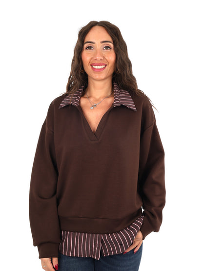 Miss love felpa cami da donna cioccolato