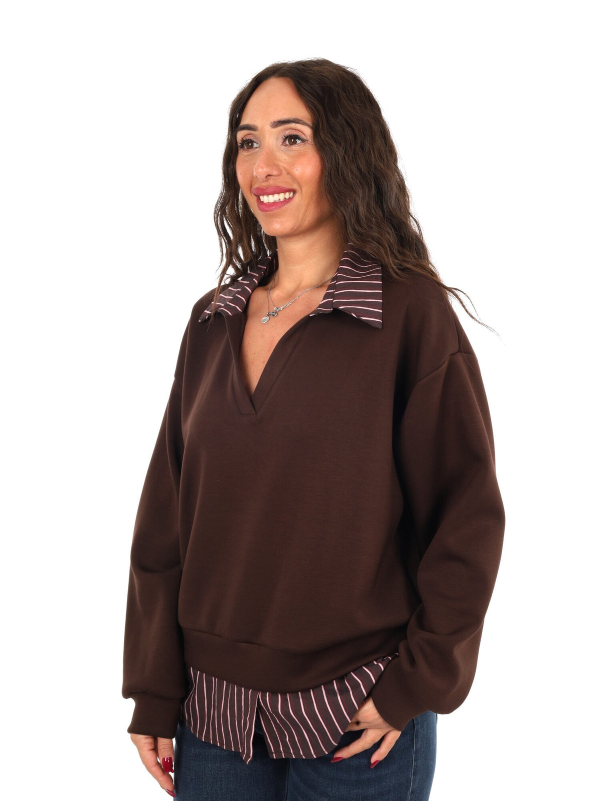 Miss love felpa cami da donna cioccolato