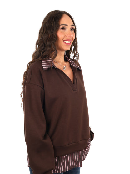 Miss love felpa cami da donna cioccolato
