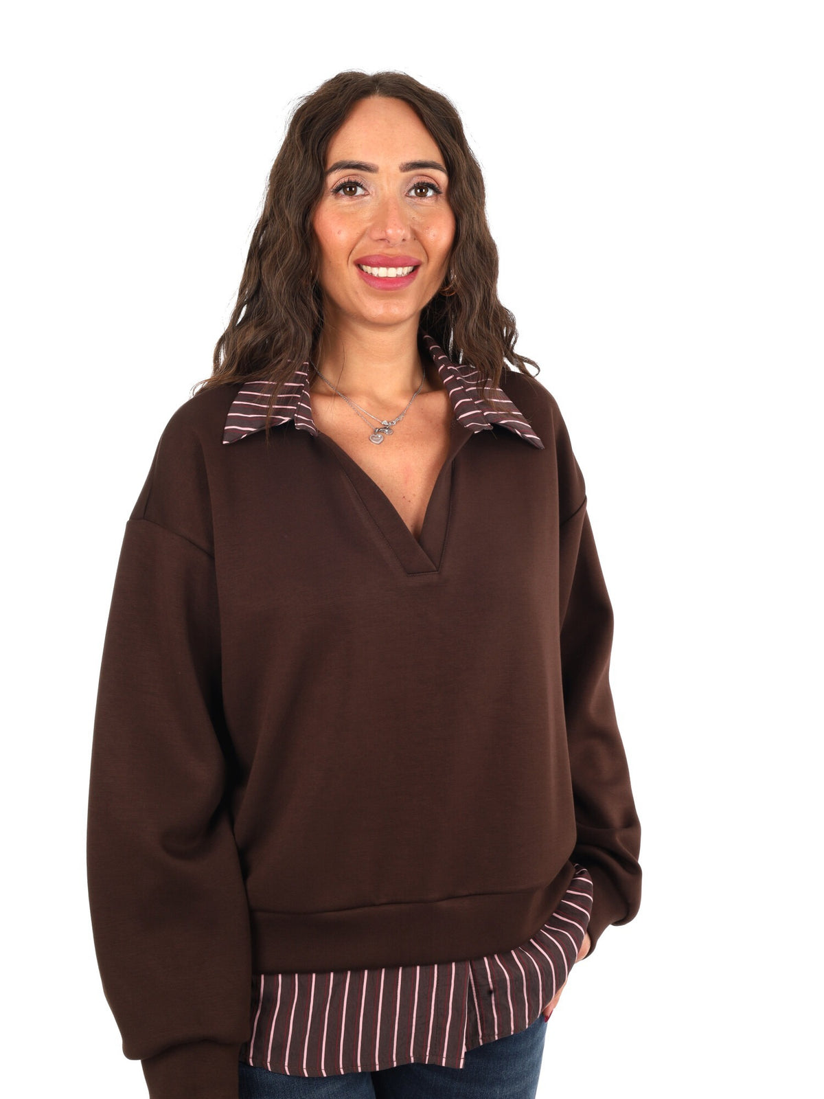 Miss love felpa cami da donna cioccolato