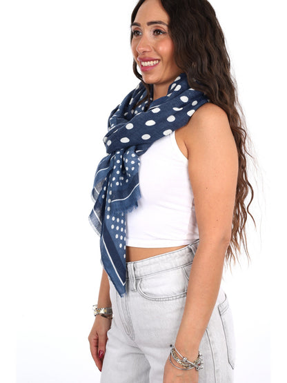 Miss love pashmina da unisex blu