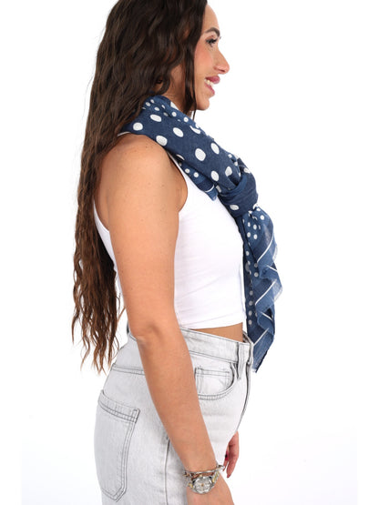 Miss love pashmina da unisex blu