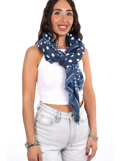 Miss love pashmina da unisex blu