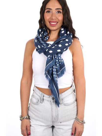 Miss love pashmina da unisex blu