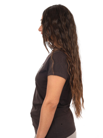 Armani excange t-sh t-shirt da donna marrone