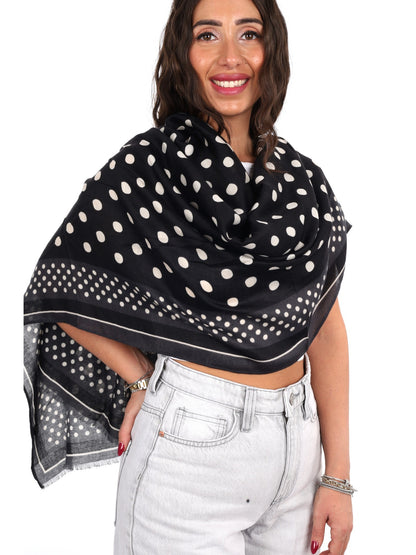 Miss love pashmina da unisex nero