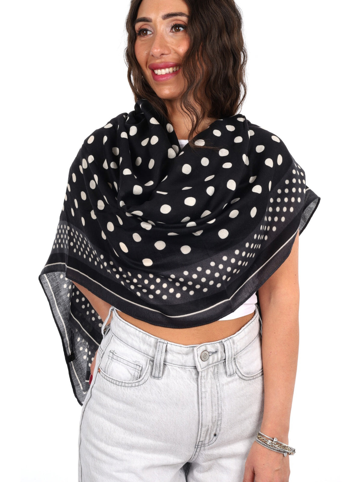 Miss love pashmina da unisex nero