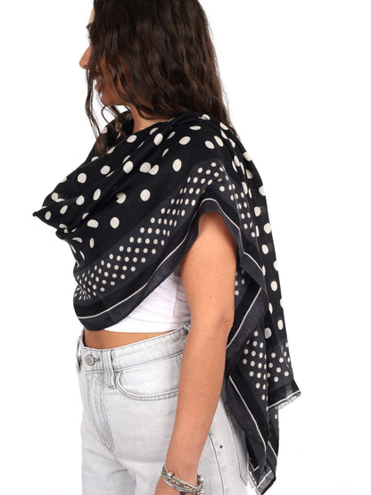 Miss love pashmina da unisex nero