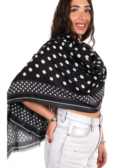 Miss love pashmina da unisex nero