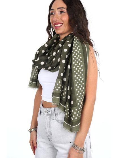 Miss love pashmina da unisex verde