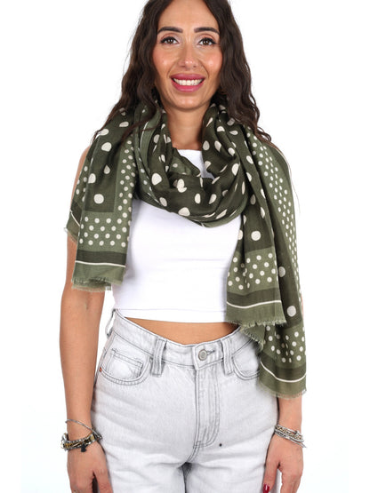 Miss love pashmina da unisex verde