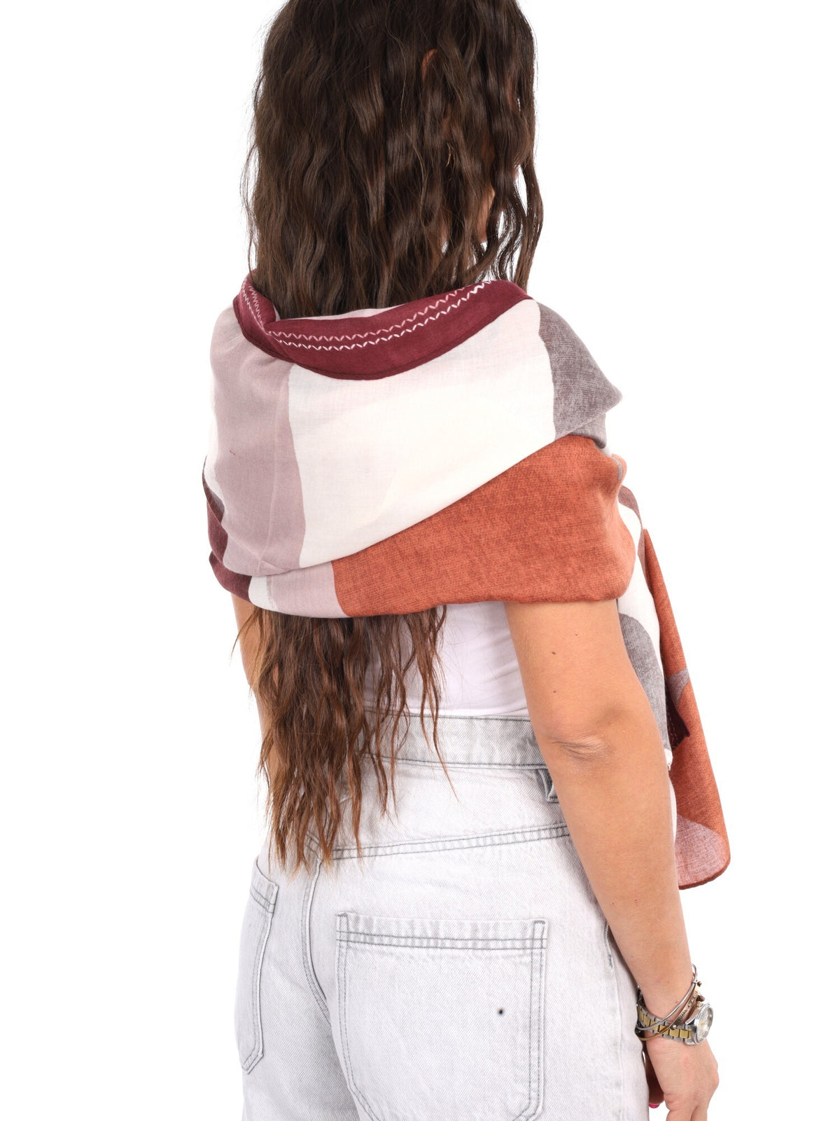 Miss love pashmina da unisex bordeaux