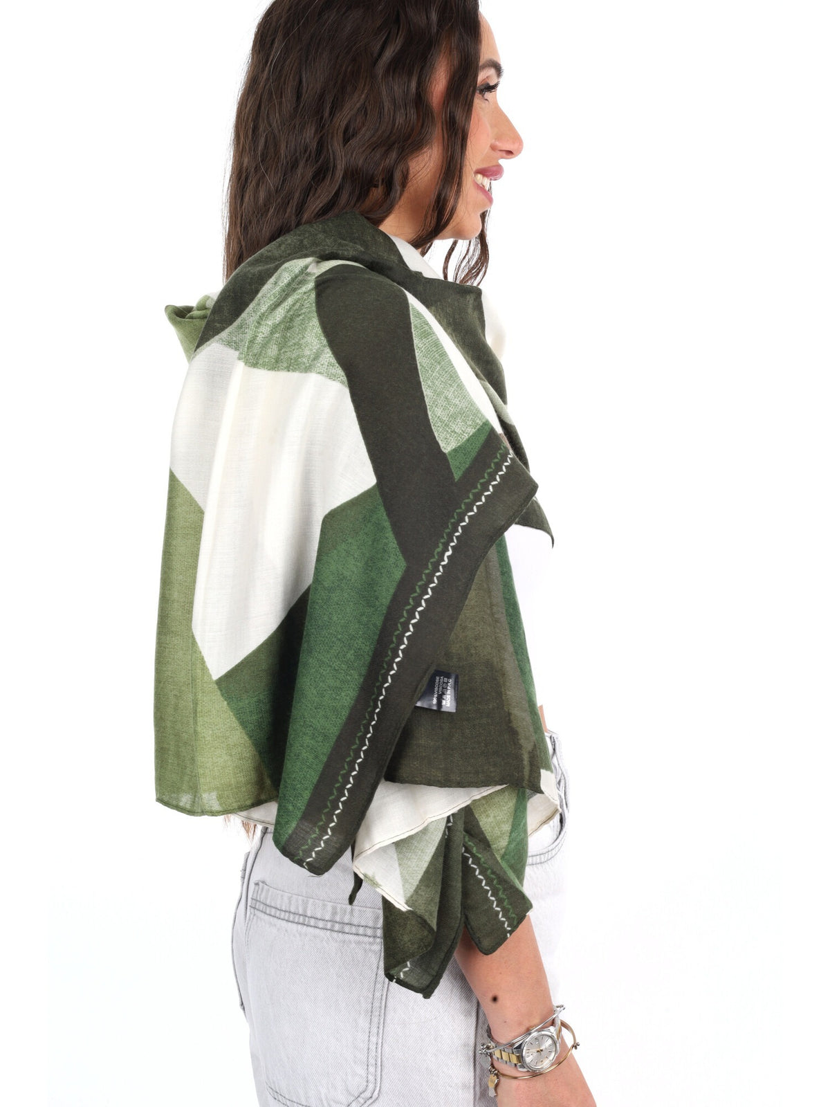 Miss love pashmina da unisex verde