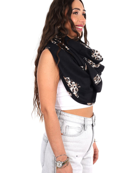 Miss love pashmina da unisex nero