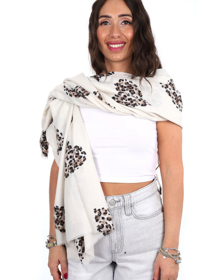 Miss love pashmina da unisex panna