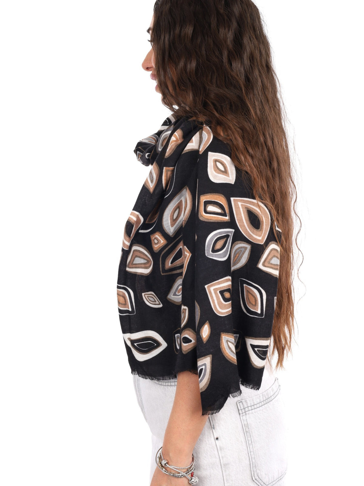 Miss love pashmina da unisex nero