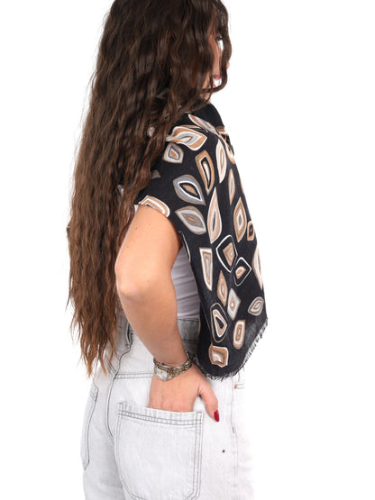 Miss love pashmina da unisex nero