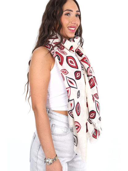 Miss love pashmina da unisex panna