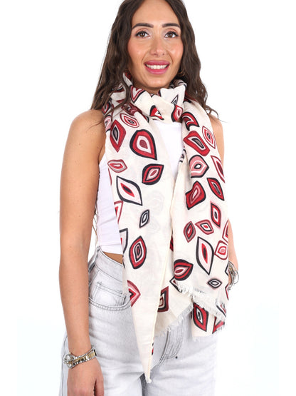 Miss love pashmina da unisex panna