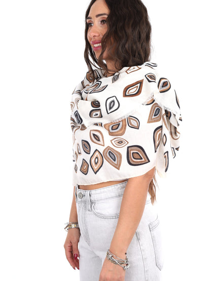 Miss love pashmina da unisex panna