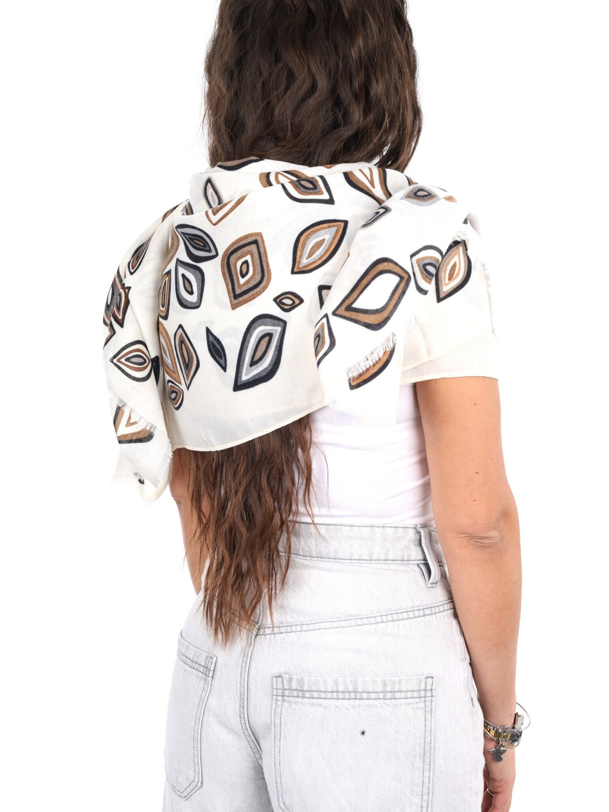 Miss love pashmina da unisex panna