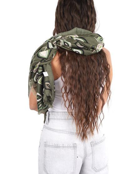 Miss love pashmina da unisex verde