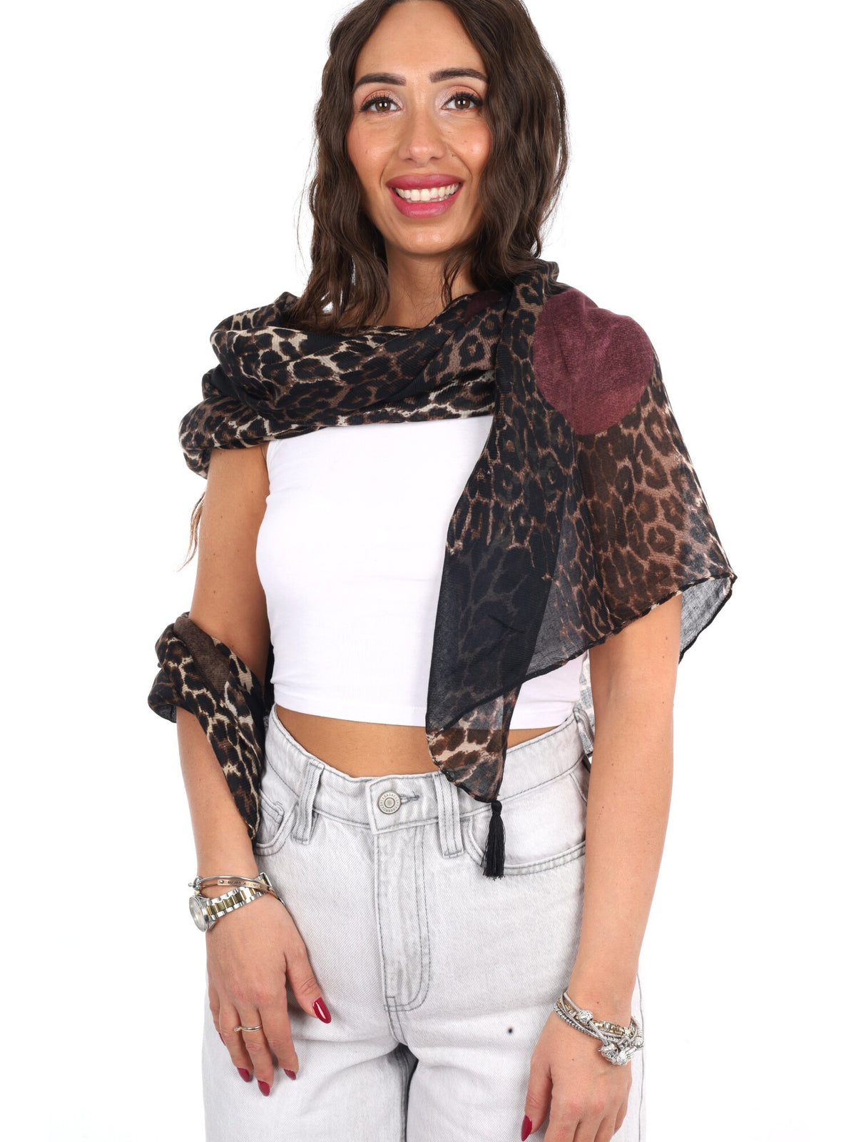Pashbag kensington pashmina da unisex maculato